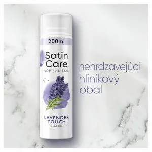 Gillette Satin Care Lavender Touch gél na holenie pre ženy 200 ml