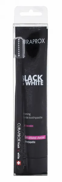 Curaprox Black is White sada zubnej starostlivosti