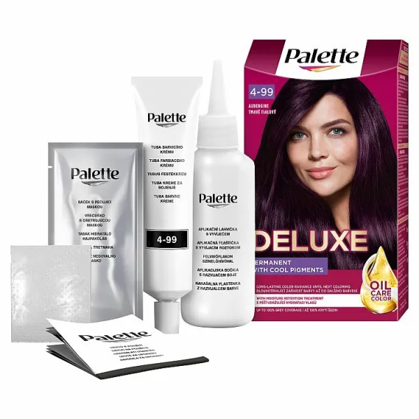 Schwarzkopf Palette Deluxe permanentná farba na vlasy odtieň 4-99 880 Aubergine 1 ks
