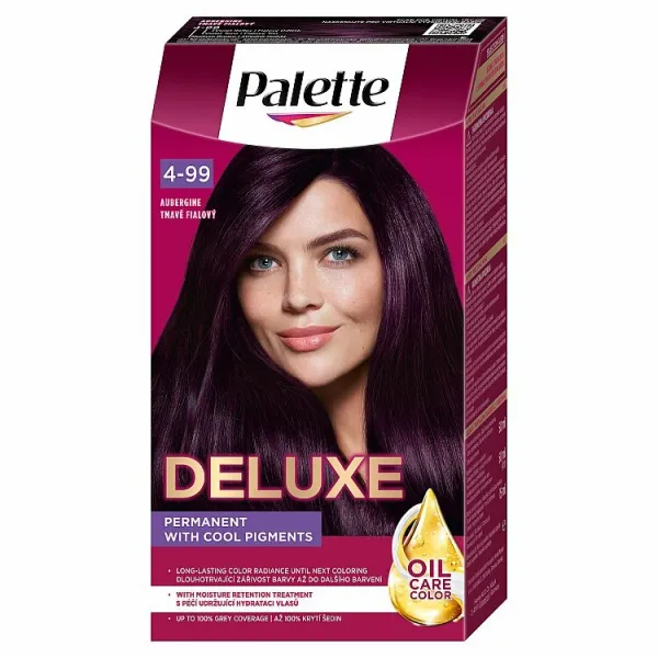 Schwarzkopf Palette Deluxe permanentná farba na vlasy odtieň 4-99 880 Aubergine 1 ks