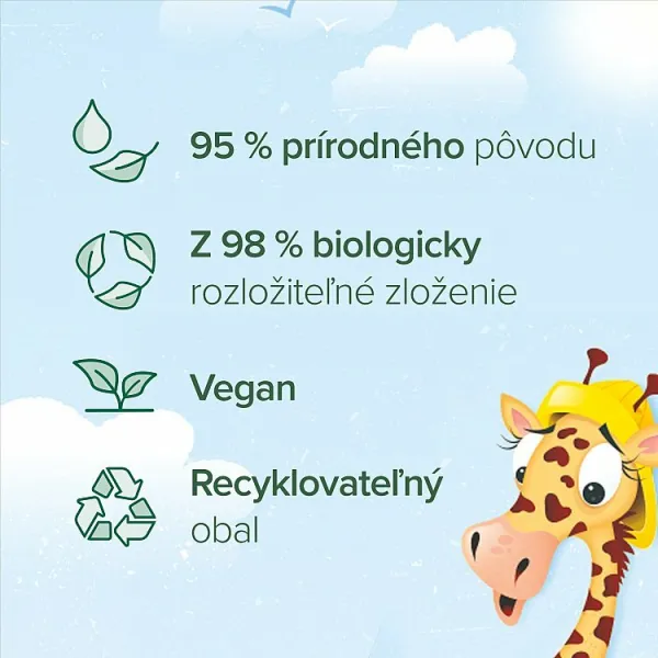 Palmolive Naturals Kids krémový sprchový gél na detskú pokožku s pumpičkou 750 ml