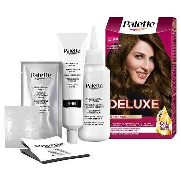 Schwarzkopf Palette Deluxe permanentná farba na vlasy odtieň 4-65 Dazzling Brown 1 ks