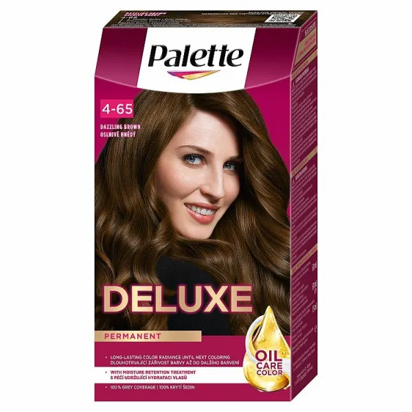 Schwarzkopf Palette Deluxe permanentná farba na vlasy odtieň 4-65 Dazzling Brown 1 ks