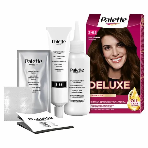 Schwarzkopf Palette Deluxe permanentná farba na vlasy odtieň 3-65 750 Chocolate Brown 1 ks
