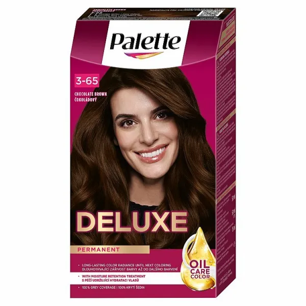 Schwarzkopf Palette Deluxe permanentná farba na vlasy odtieň 3-65 750 Chocolate Brown 1 ks