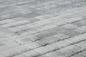 Koberec AKRYL VALS 8376 Geometricky sivý