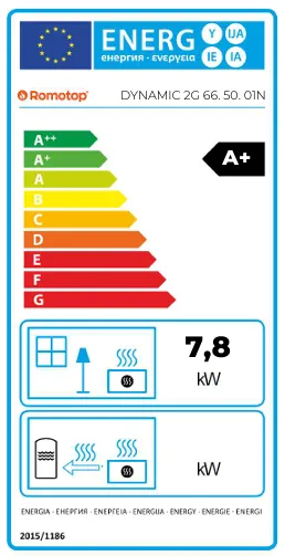 ROMOTOP DYNAMIC 2G 66.50.01N - rovná s dvojitým preskelním D2M 01N