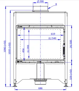 ROMOTOP DYNAMIC B2G 66.50.13N rovná s trojitým preskelním a zadným prikladaním DB2M 13N