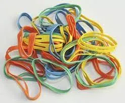 Gumičky balíkové Q-CONNECT 50x11 mm mix farieb 100g