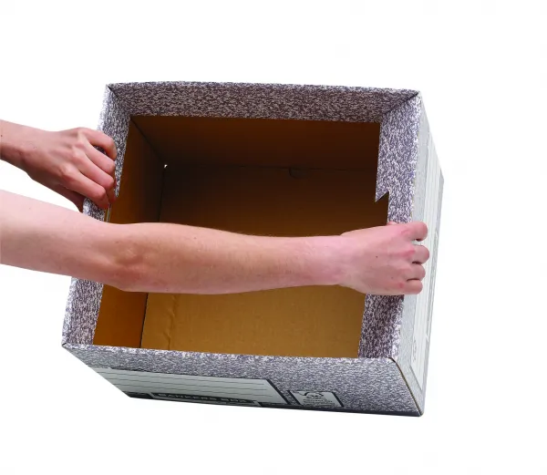 Archívna krabica s odnímacím vekom Fellowes BANKERS BOX sivá/biela 32,5x28x38,5 cm