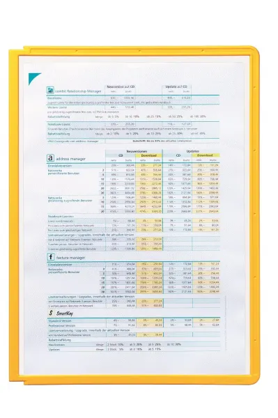 Durable Katalógový panel SHERPA A4 žltý