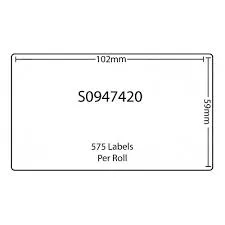 Dymo S0947420, 102mm x 59mm, 2x575 ks, biele, veľké vysokokapacitné, prepravné papierové etikety