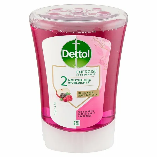 Dettol Energise Liquid Hand Wash Wild Berries & Crisp Apple náplň do bezdotykového dávkovača mydla 250 ml