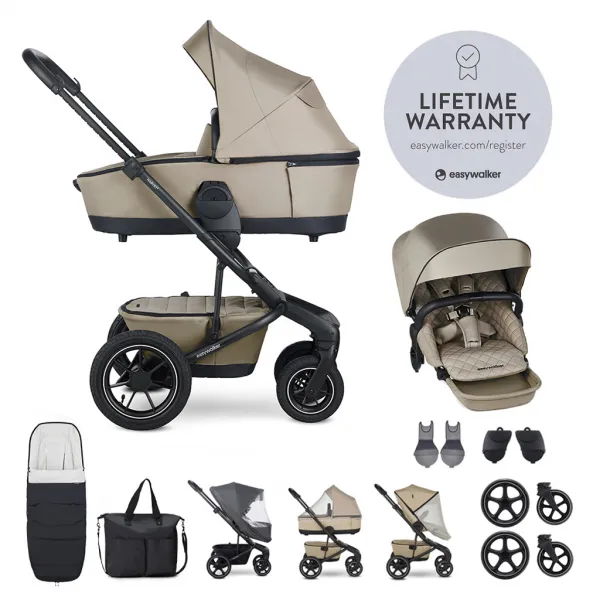 Kočík Easywalker Harvey5 Air set XXL s príslušenstvom Farba: Pebble Grey