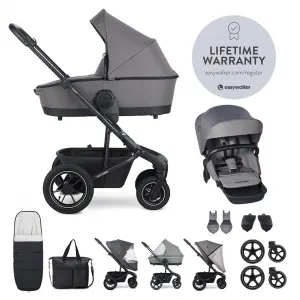 Kočík Easywalker Harvey5 Air set XXL s príslušenstvom Farba: Pebble Grey