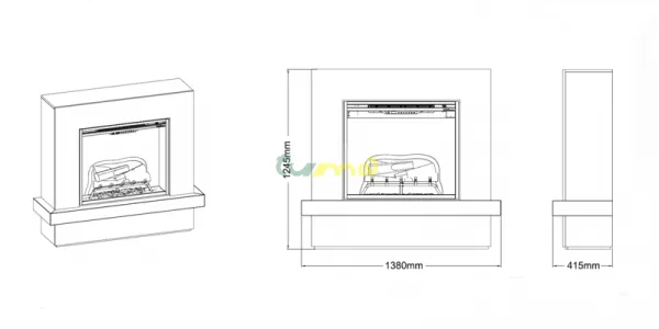 Dimplex Sherwood ECO LED s efektom Revillusion - elektrický krb
