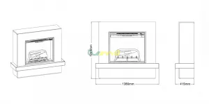 Dimplex Sherwood ECO LED s efektom Revillusion - elektrický krb