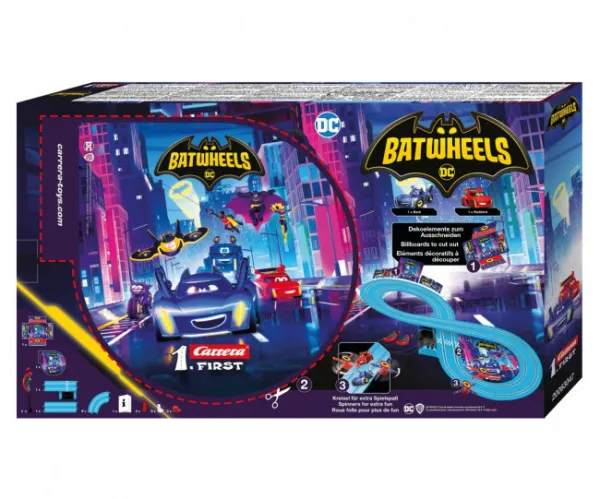 Pretekárska dráha Carrera First 20063047 Batwheels 2,4 m