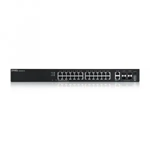 Zyxel XGS2220-30, L3 Access Switch, 24x1G RJ45 2x10mG RJ45, 4x10G SFP+ Uplink, incl. 1 yr NebulaFlex Pro