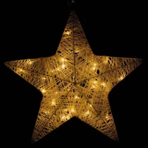 Nexos 28302 Vianočná dekorácia - vianočná hviezda - 35 cm, 30 LED diód