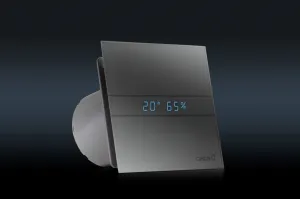 CATA - E-100 GTH kúpeľňový ventilátor axiálny s automatom, 4W/8W, potrubie 100, biela 00900200