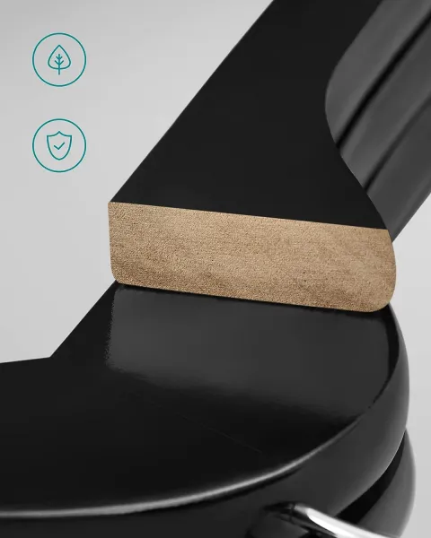 SONGMICS Sada 20 ks dřevěných ramínek Lour černá