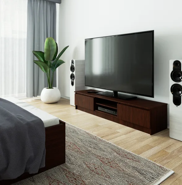 Ak furniture TV stolík Ronon 160 cm venge