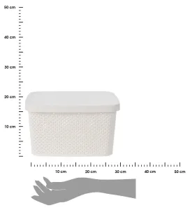 Storage Solutions Úložný kôš Simple plus 27 cm biely