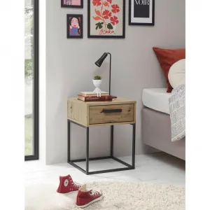 Nočný stolík SUNA 1 zásuvka dekor dub Artisan