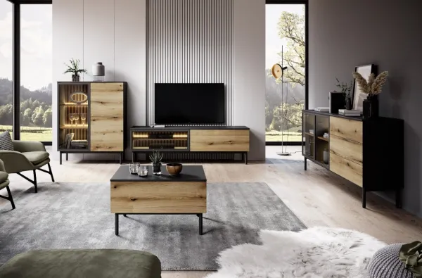 ArtLas Komoda TONG 150 2D3S | s LED osvetlením
