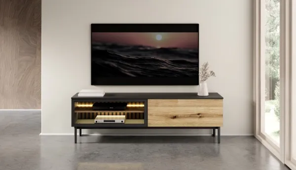 ArtLas TV stolík TONG 150 2D | s LED osvetlením