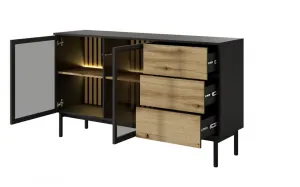 ArtLas Komoda TONG 150 2D3S | s LED osvetlením