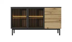 ArtLas Komoda TONG 150 2D3S | s LED osvetlením