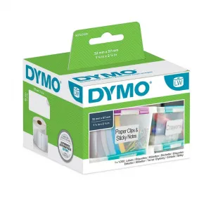 Dymo papierové štítky 57mm x 32mm, biele, multifunkčné, snímateľné, 1000 ks, 11354, S0722540 11354