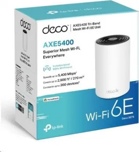 TP-Link Deco XE75(1-pack) WiFi6E Mesh (AXE5400, 2,4GHz/5GHz/6GHz,3xGbELAN/WAN)