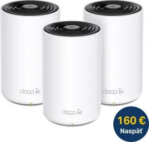 TP-Link Deco XE75 Pro(3-pack) WiFi6E Mesh (AXE5400,2,4GHz/5GHz/6GHz,1x2,5GbELAN/WAN,2xGbELAN)