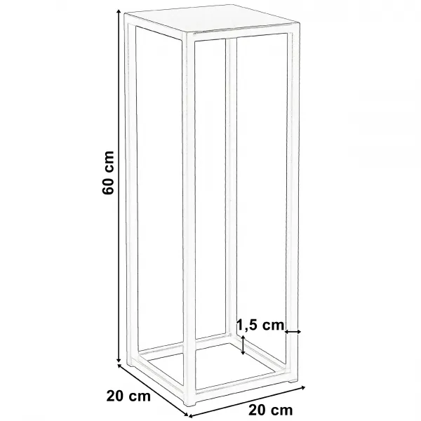 Piatto loftový záhon 60 cm čierny