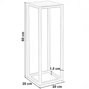 Piatto loftový záhon 60 cm čierny