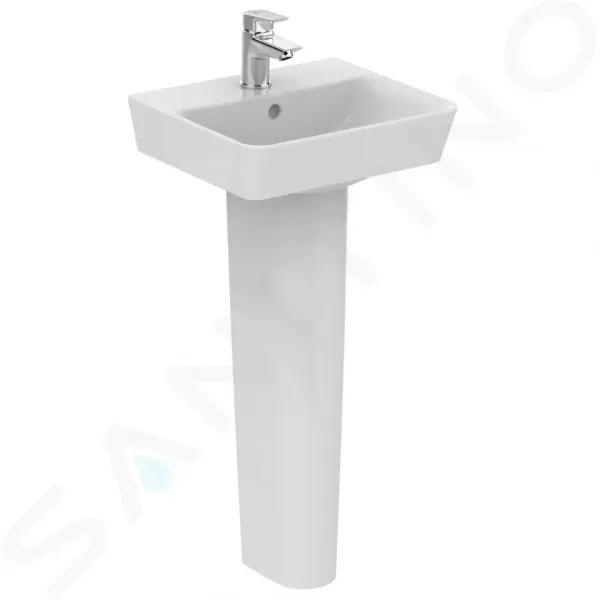 Ideal Standard Connect Air - Umývadielko CUBE 400x350 mm, s prepadom, biela E030701