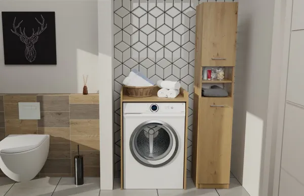 TP Living Kúpeľňová skrinka nad práčku Hudson dub artisan