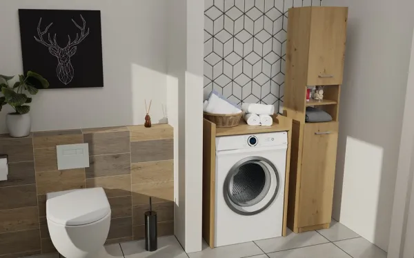 TP Living Kúpeľňová skrinka nad práčku Hudson dub artisan