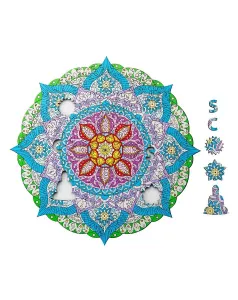 Weltbild Dřevěné puzzle Mandala, 204 dílků