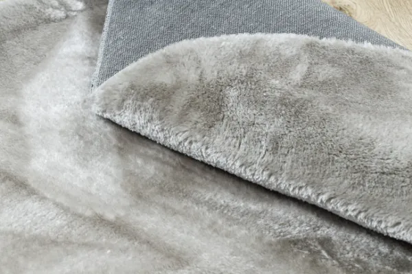 Koberec VISCO strieborný kruh