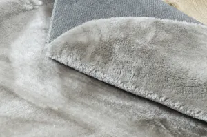Koberec VISCO strieborný kruh