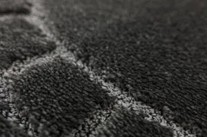 Kúpeľňový koberček Ocean tmavosivý ovál