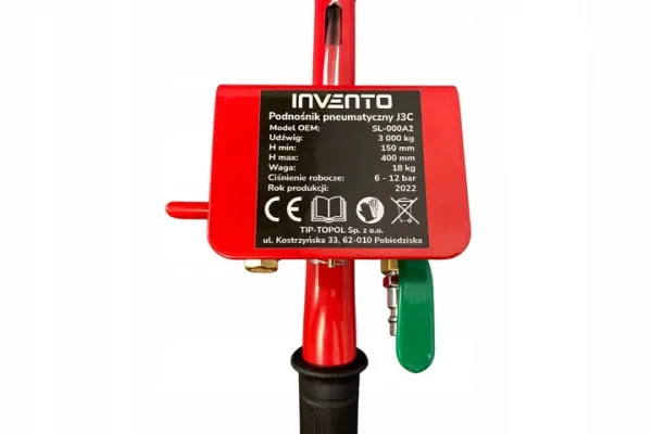 INVENTO Pneumatický zdvihák 3T 150-400mm