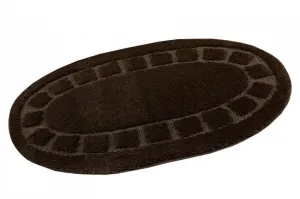 Kúpeľňový koberček Ocean hnedý ovál