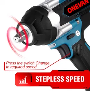 ONEVAN 1/2" 1800 N·m Momentový Bezuhlíkový Elektrický Rázový Uťahovák Pre 18V Batériu Makita v krabici BEZ BATÉRIE !