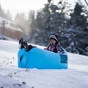 Nafukovací sedací vak LEBAG Tempo Kondela Modrá