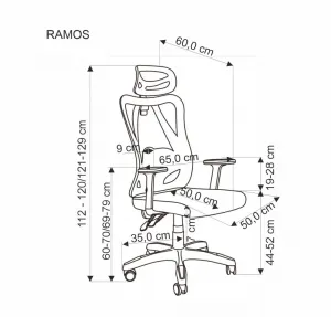 Kancelárske kreslo RAMOS Halmar